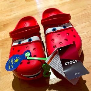 Men’s size 11 lightning McQueen Crocs (sold out online)
